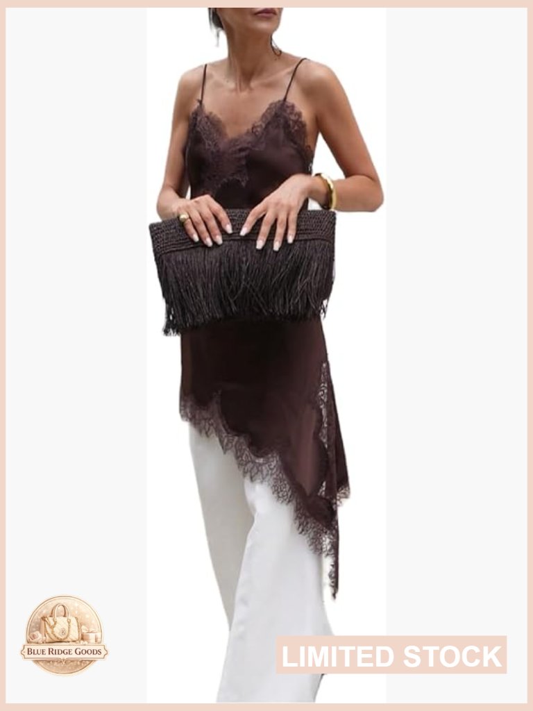 Silk Lace Trim Camisole Top Women Satin Layering Asymmetrical Lace Patchwork
